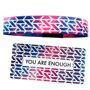 Zox You Are Enough Single Strap with Card Pink Blue Size Medium #37106